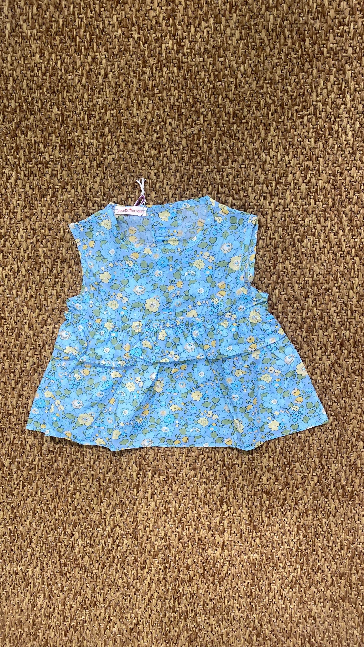 Blusa bambina a fiori Pesciolino Ross