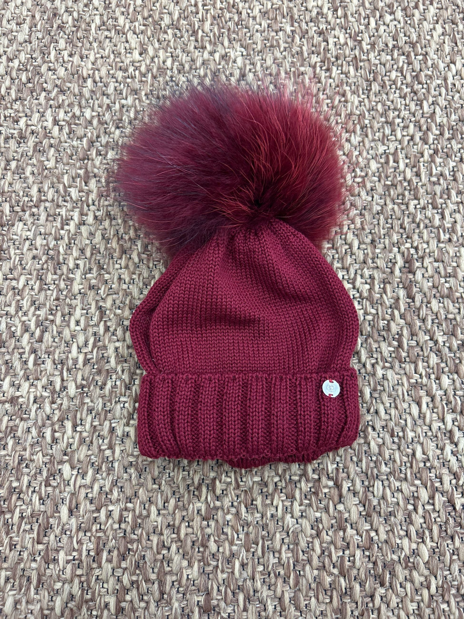 Cappellino bimbi lana pon pon Gio Higuamy