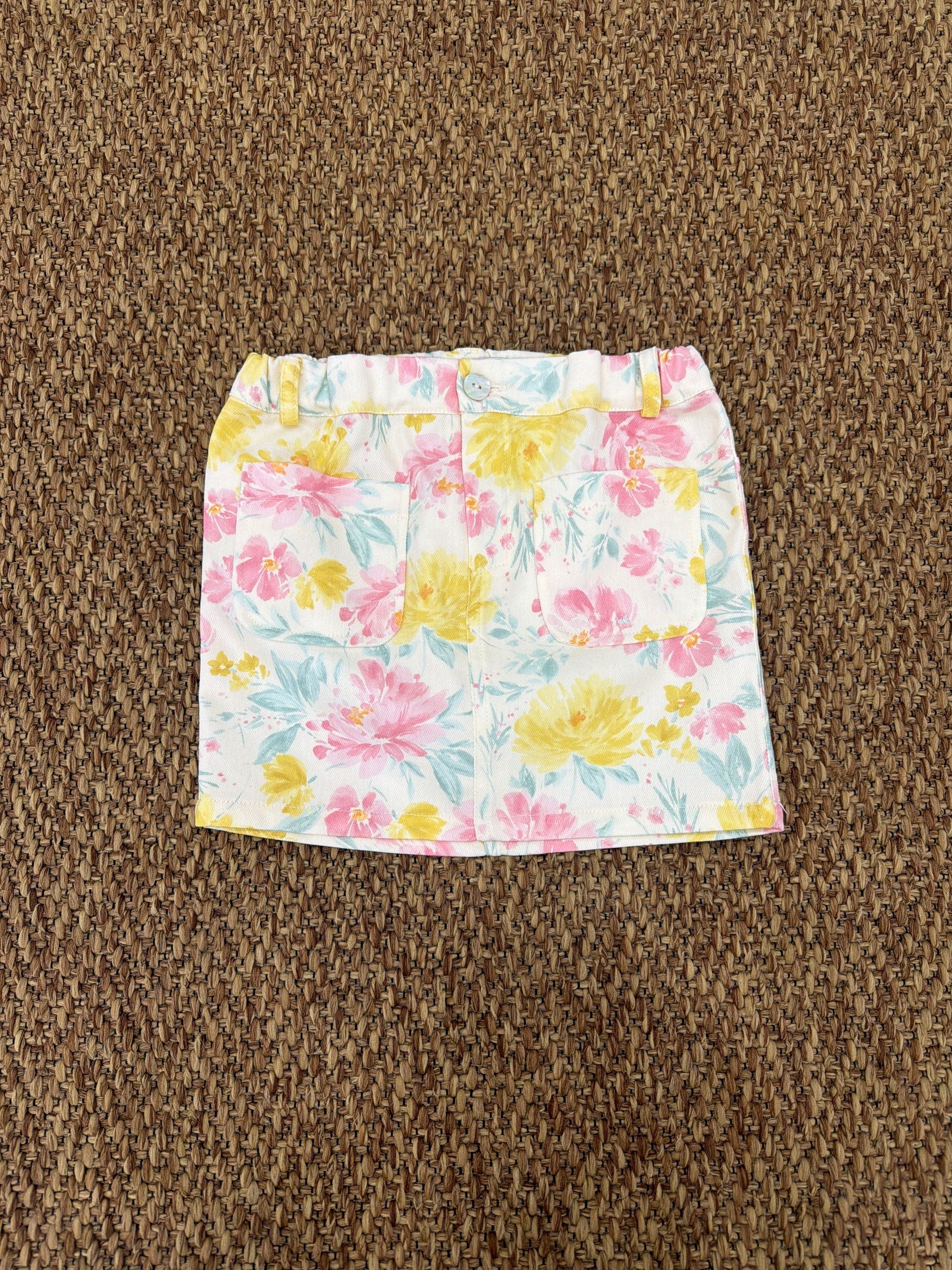 Gonna bambina a fiori Wedoble