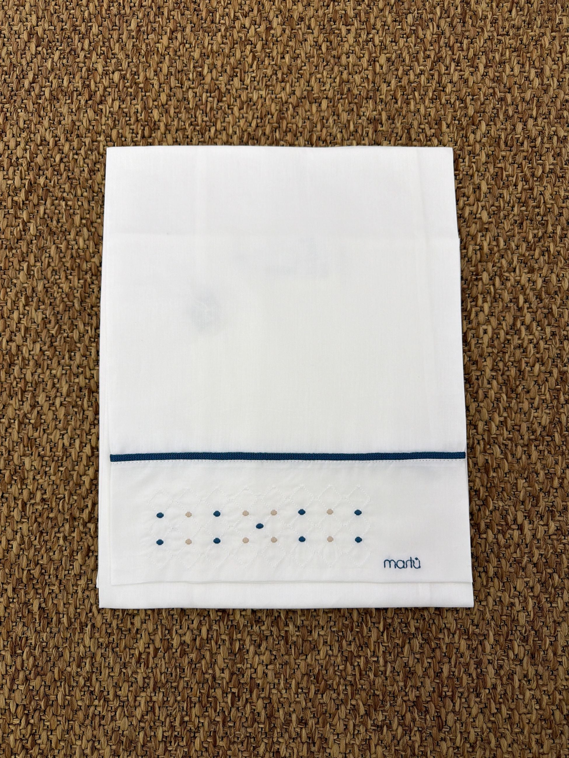 Lenzuolo culla con ricamo Marlù