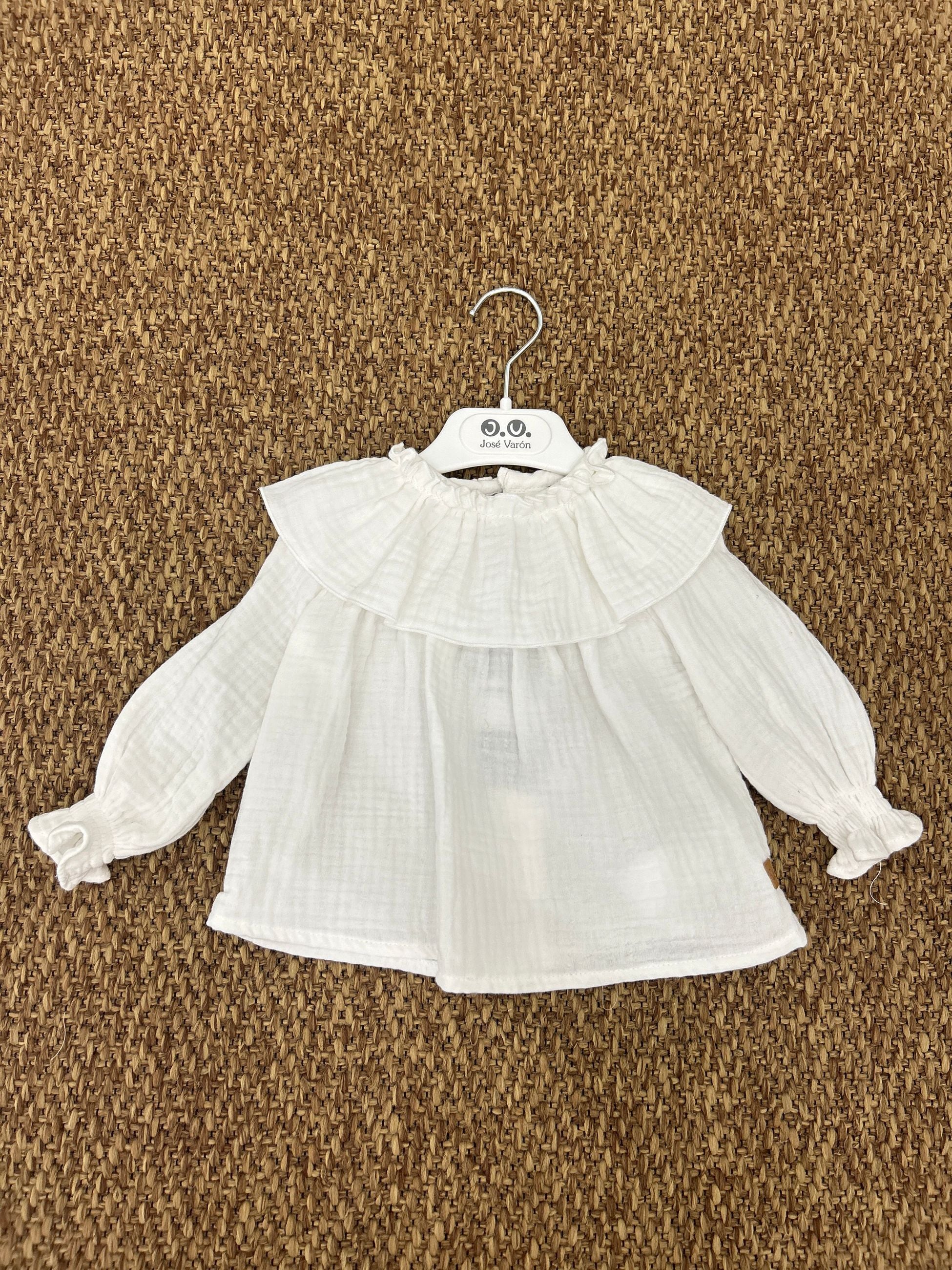 Camicia bimba con collo volant Jose Varon