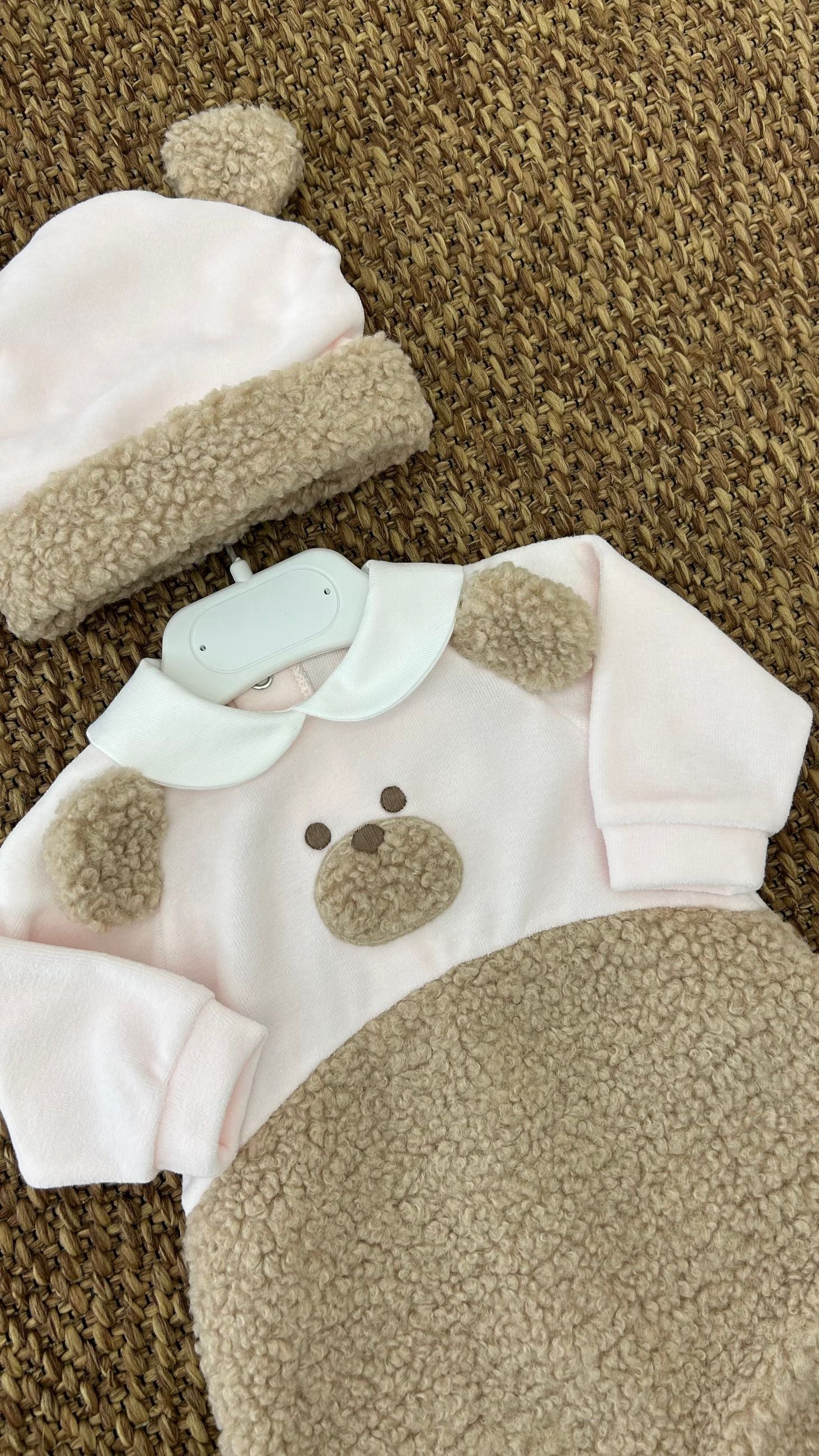 Pagliaccetto neonati teddy bear + cappello Marlù