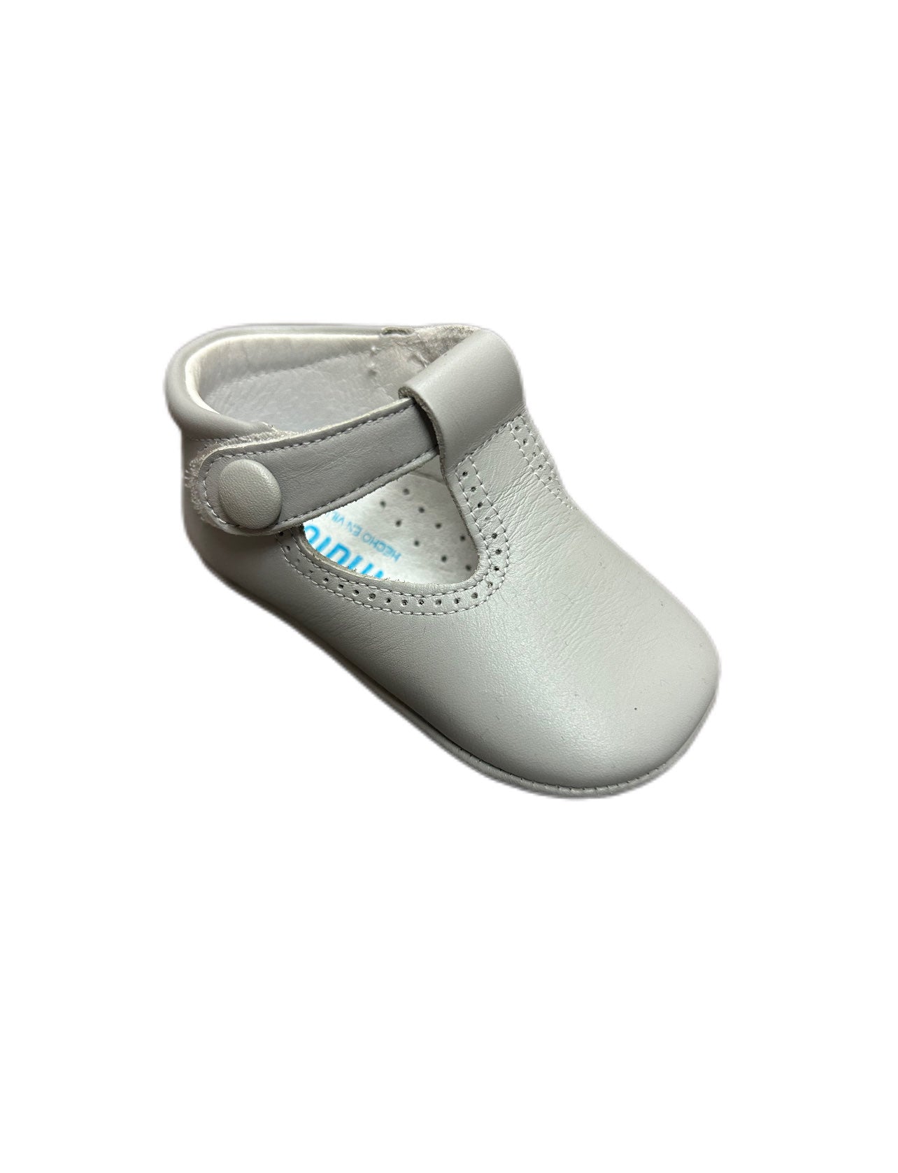 Scarpine neonato culla in pelle con occhielli Indice