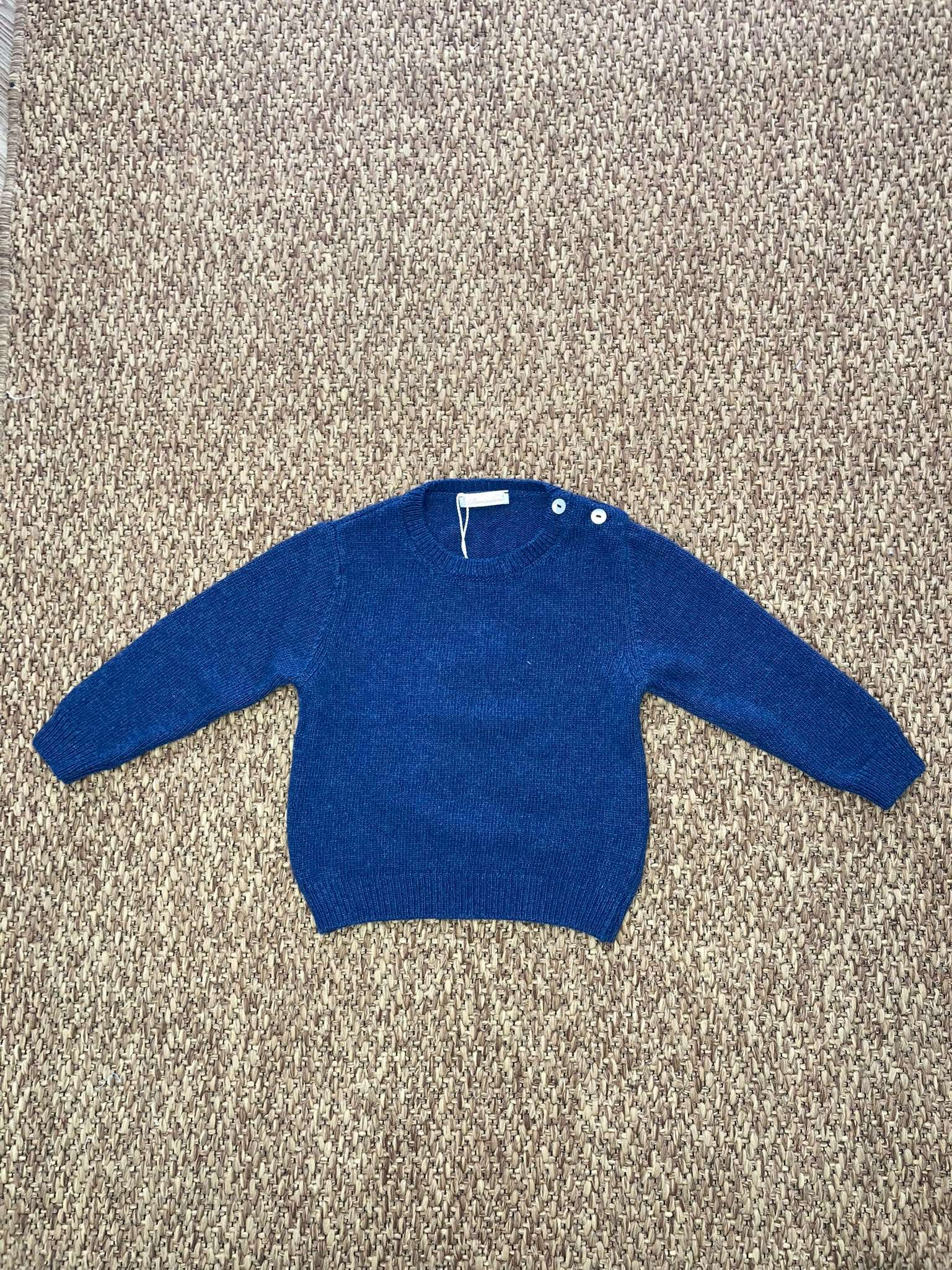 Pullover bambino bottoncini in spalla Barcellino