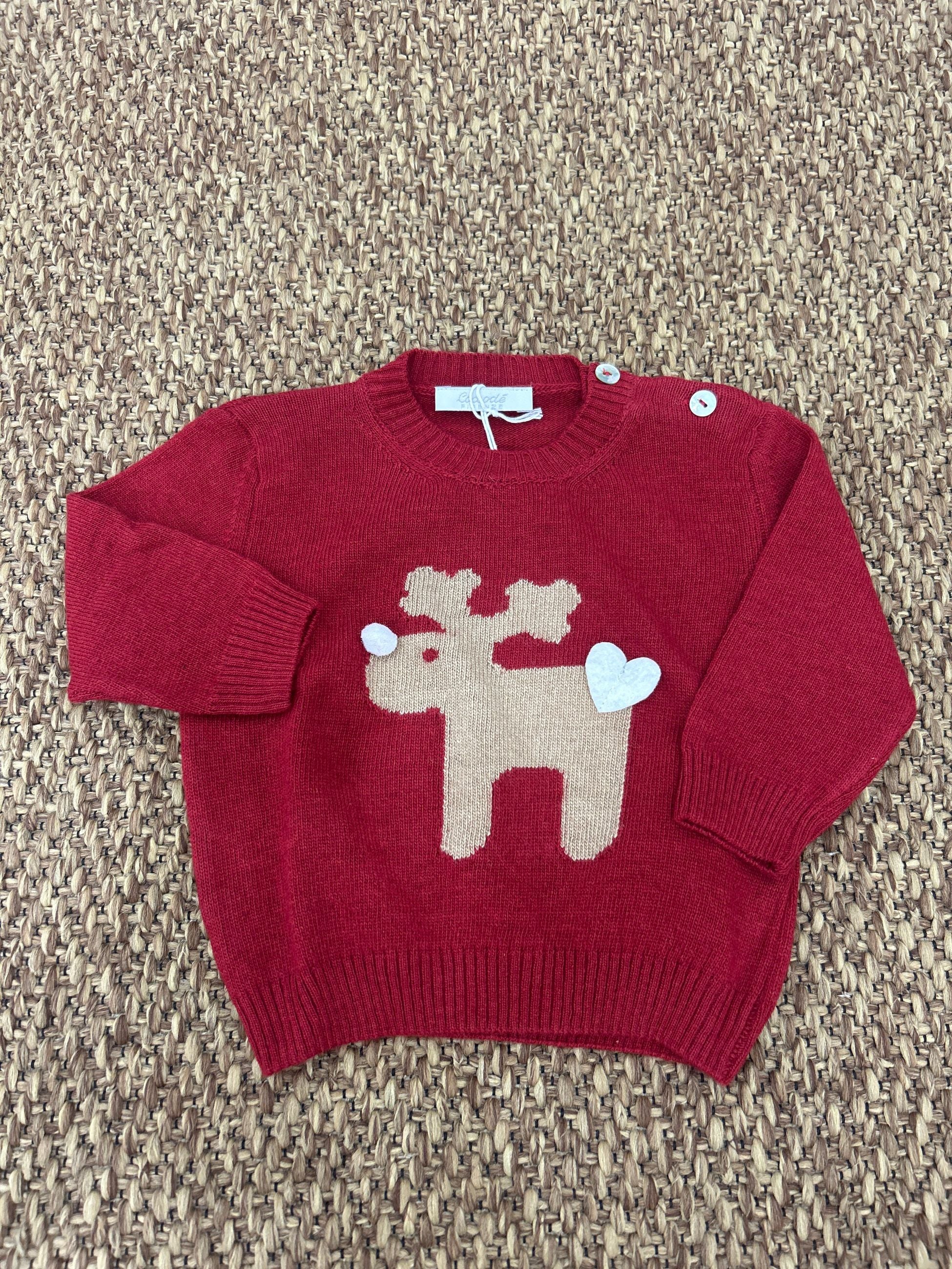 Maglioncino bimba renna Cocodè