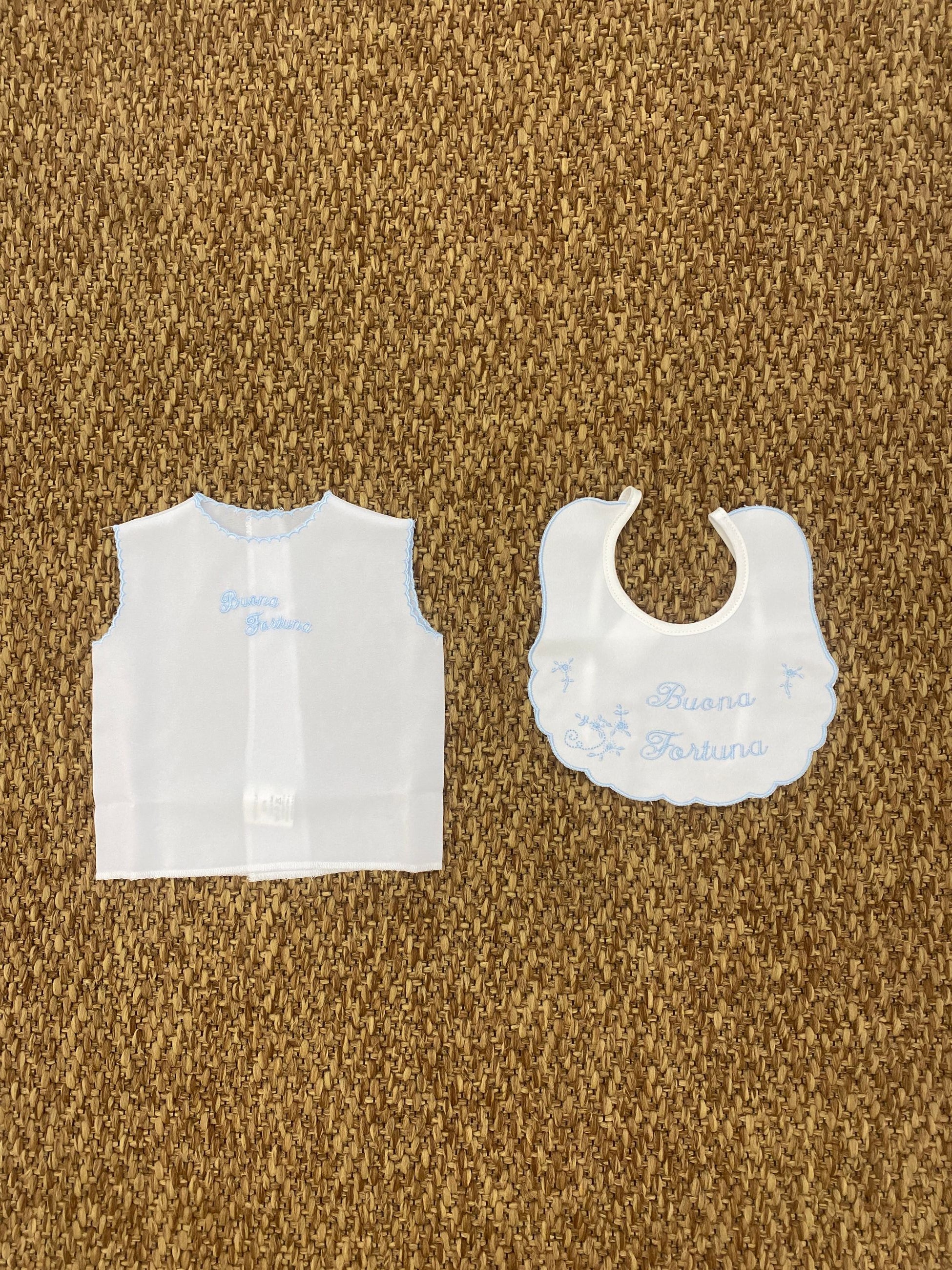 Set camicia della fortuna con bavetta Pappa e Latte