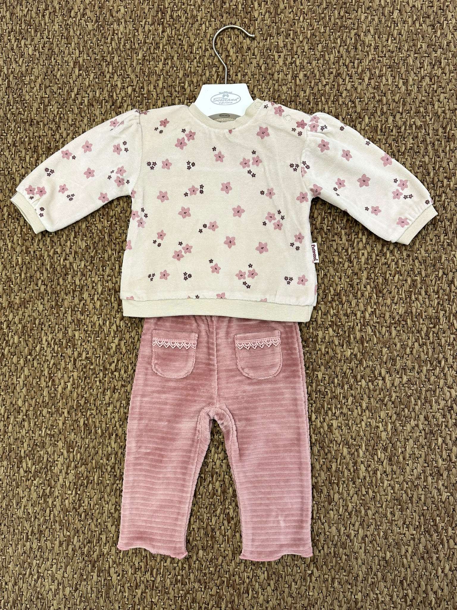 Completo neonata 2pz fiorellini Baby Bol
