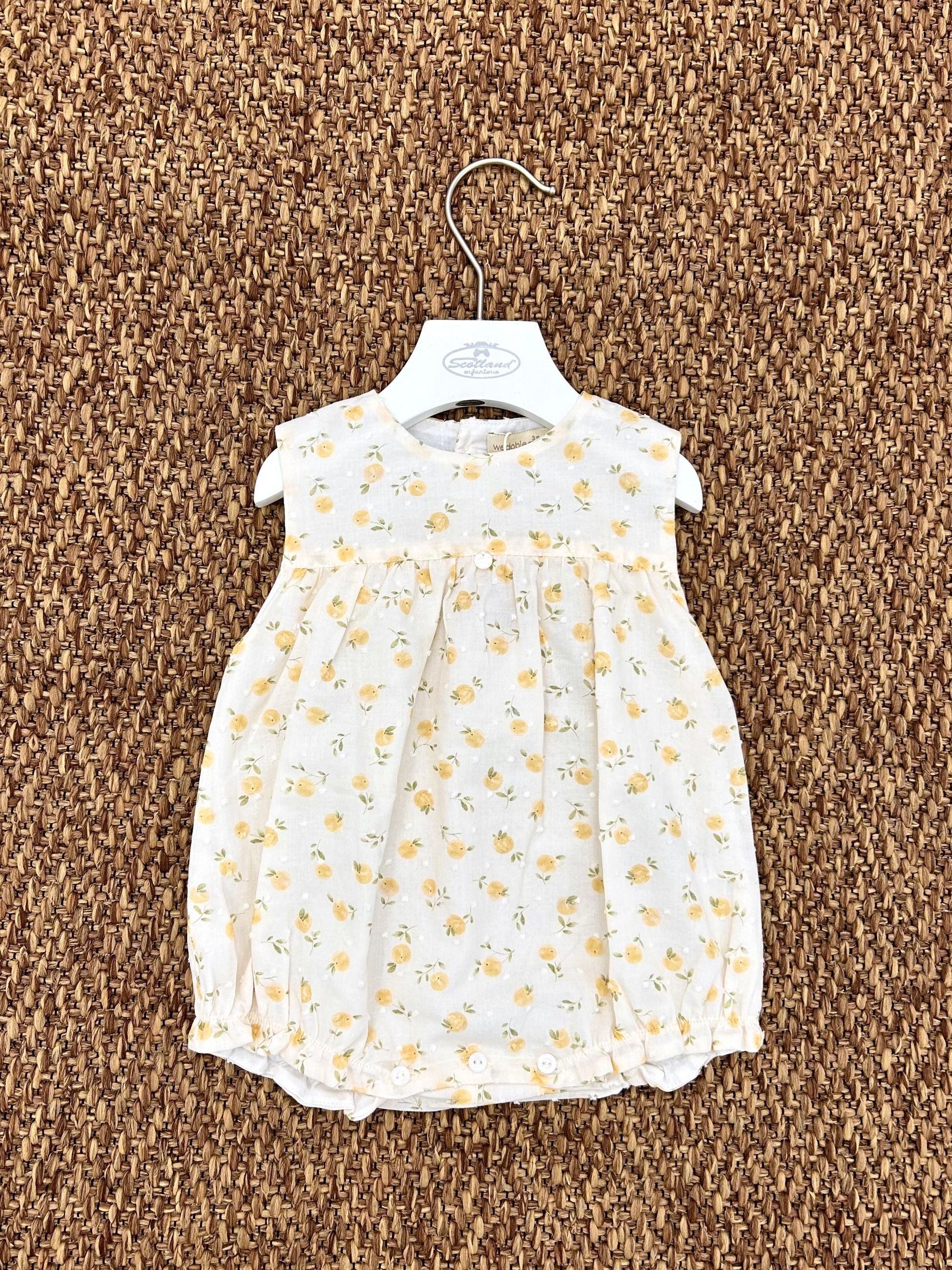 Pagliaccetto bimba con fiorellini Wedoble