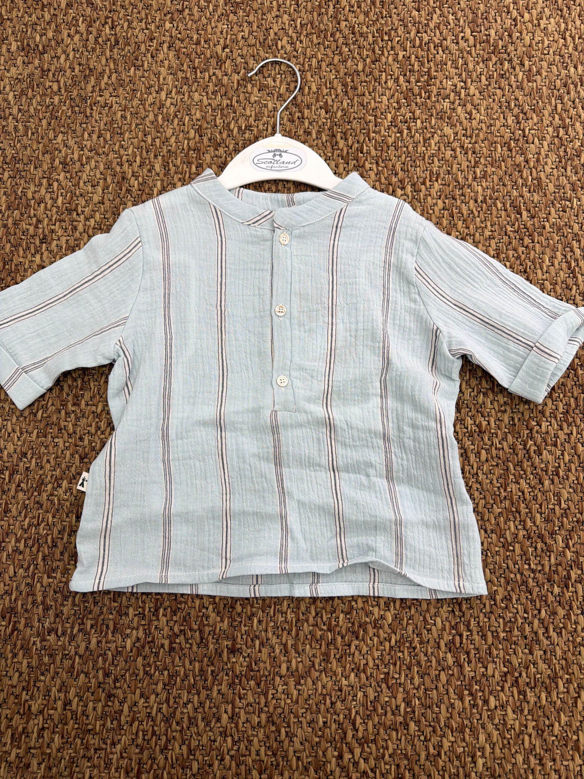 Camicia bambino coreana a righe Petit Indi