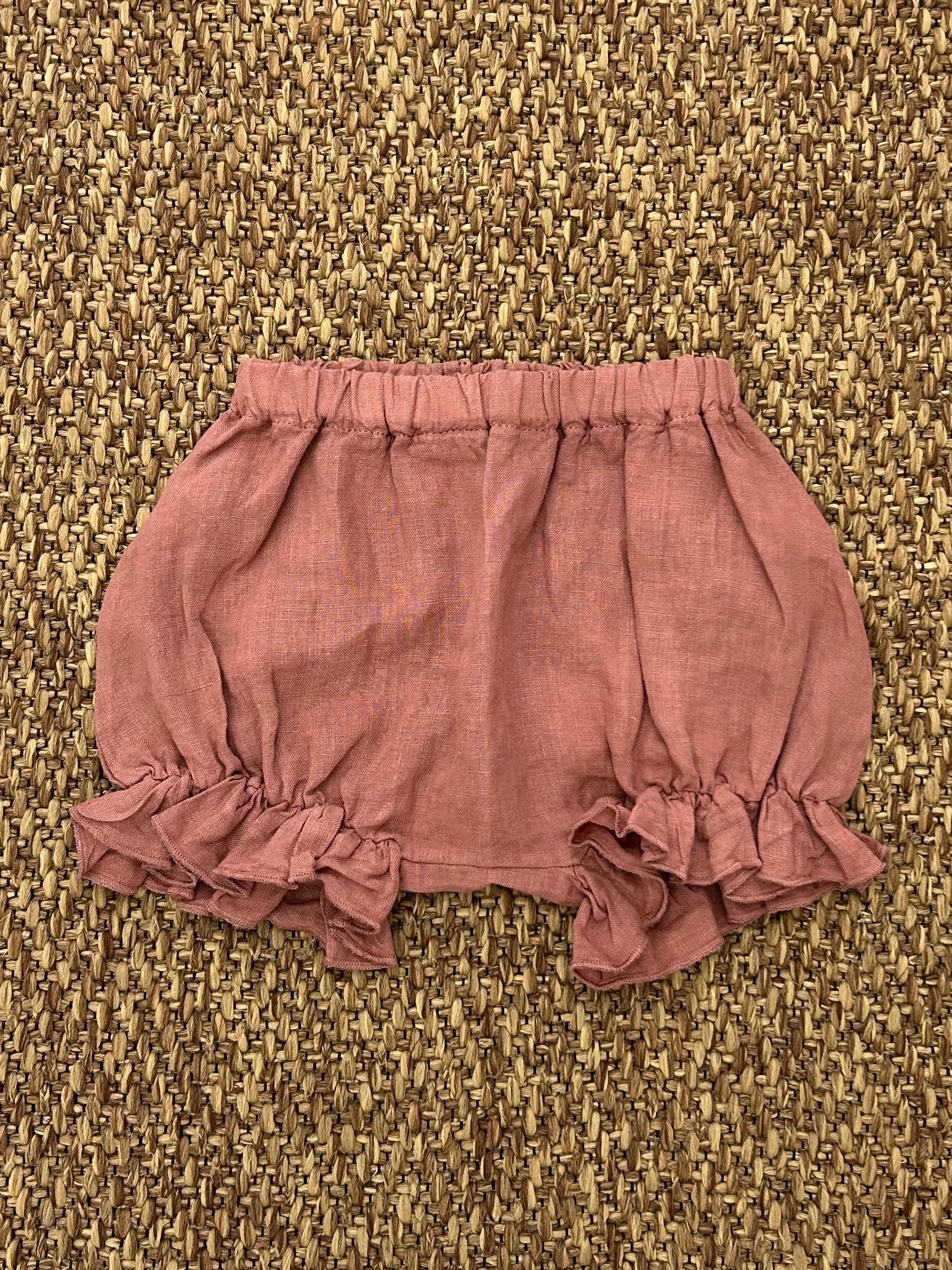 Shorts bimba con rouches Fiorile