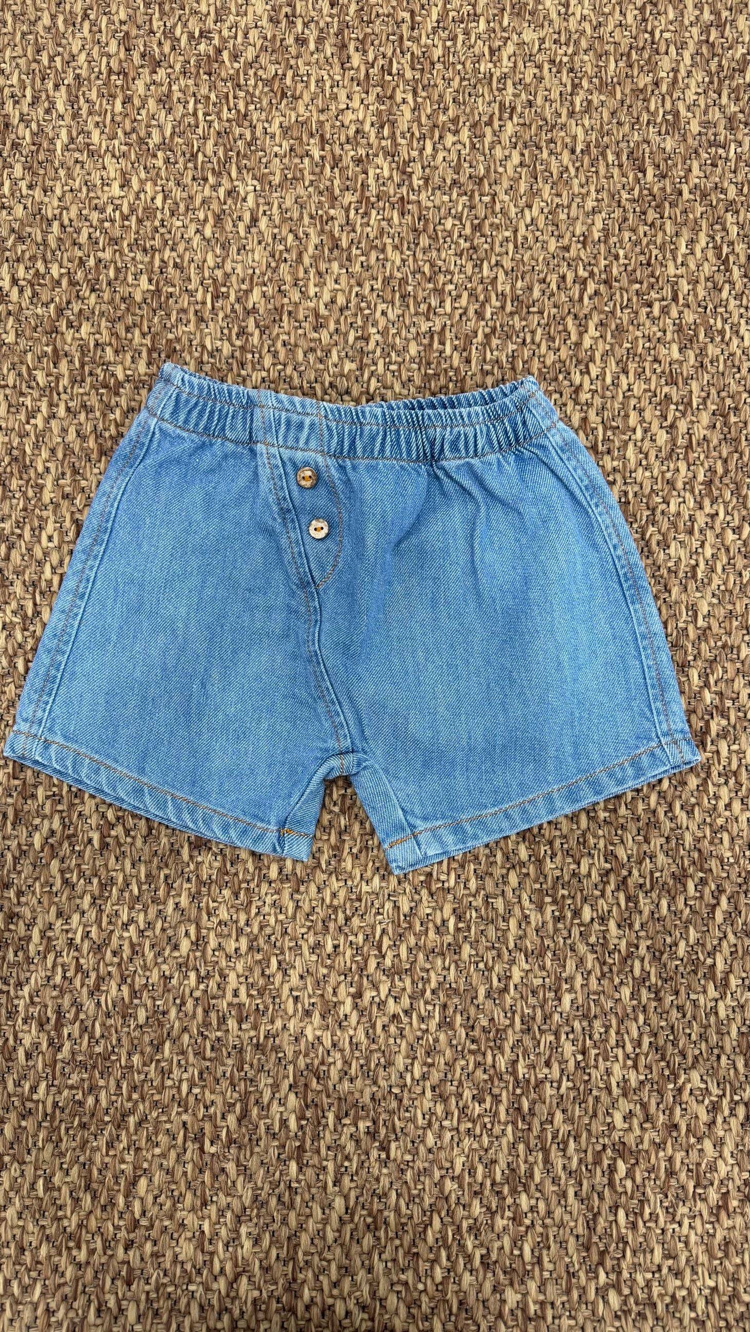 Short bambina in denim Play Up