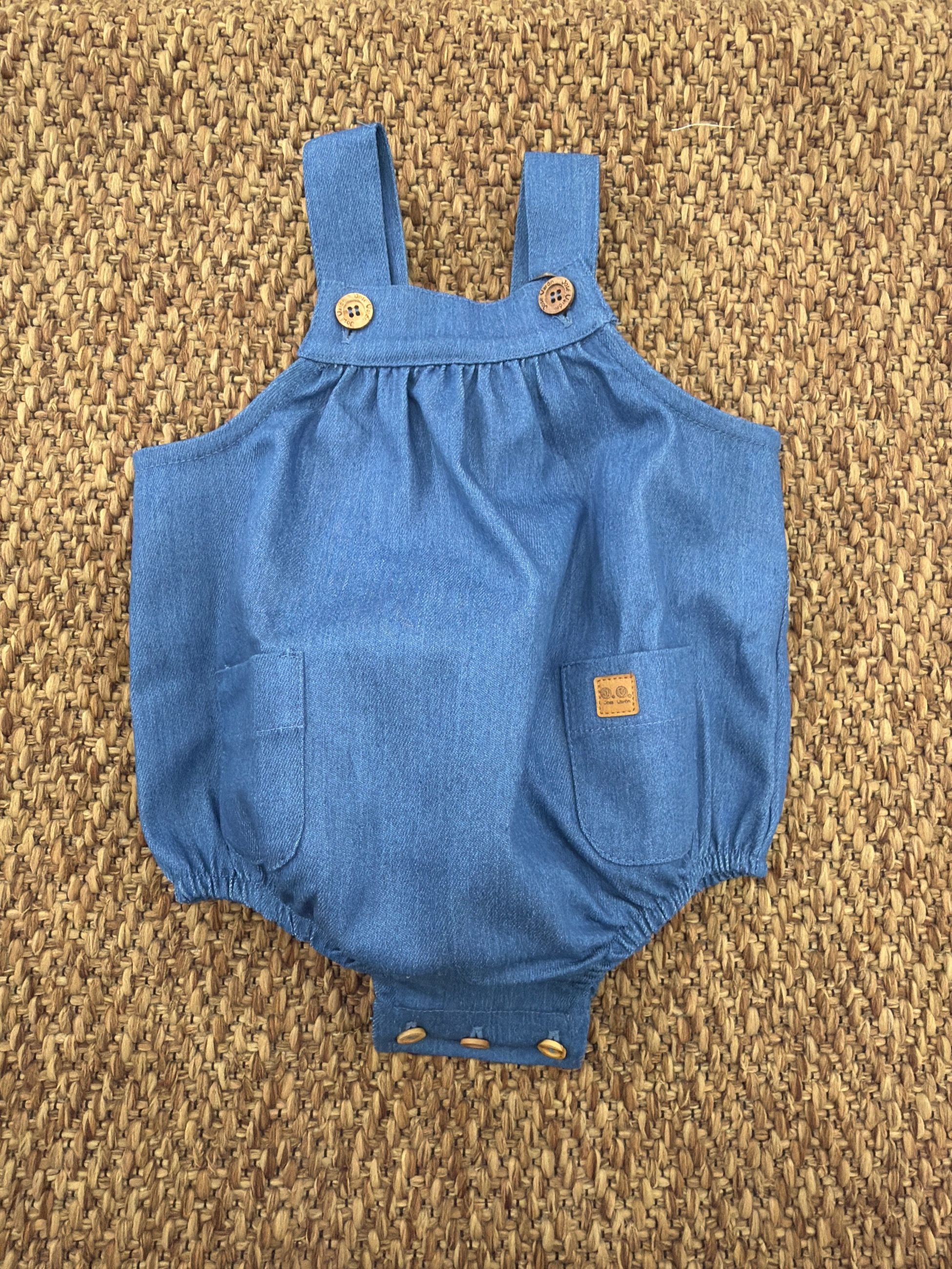 Salopette bambini a pagliaccetto in denim Jose Varon