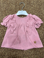 Blusa bambina con rouches Jose Varon