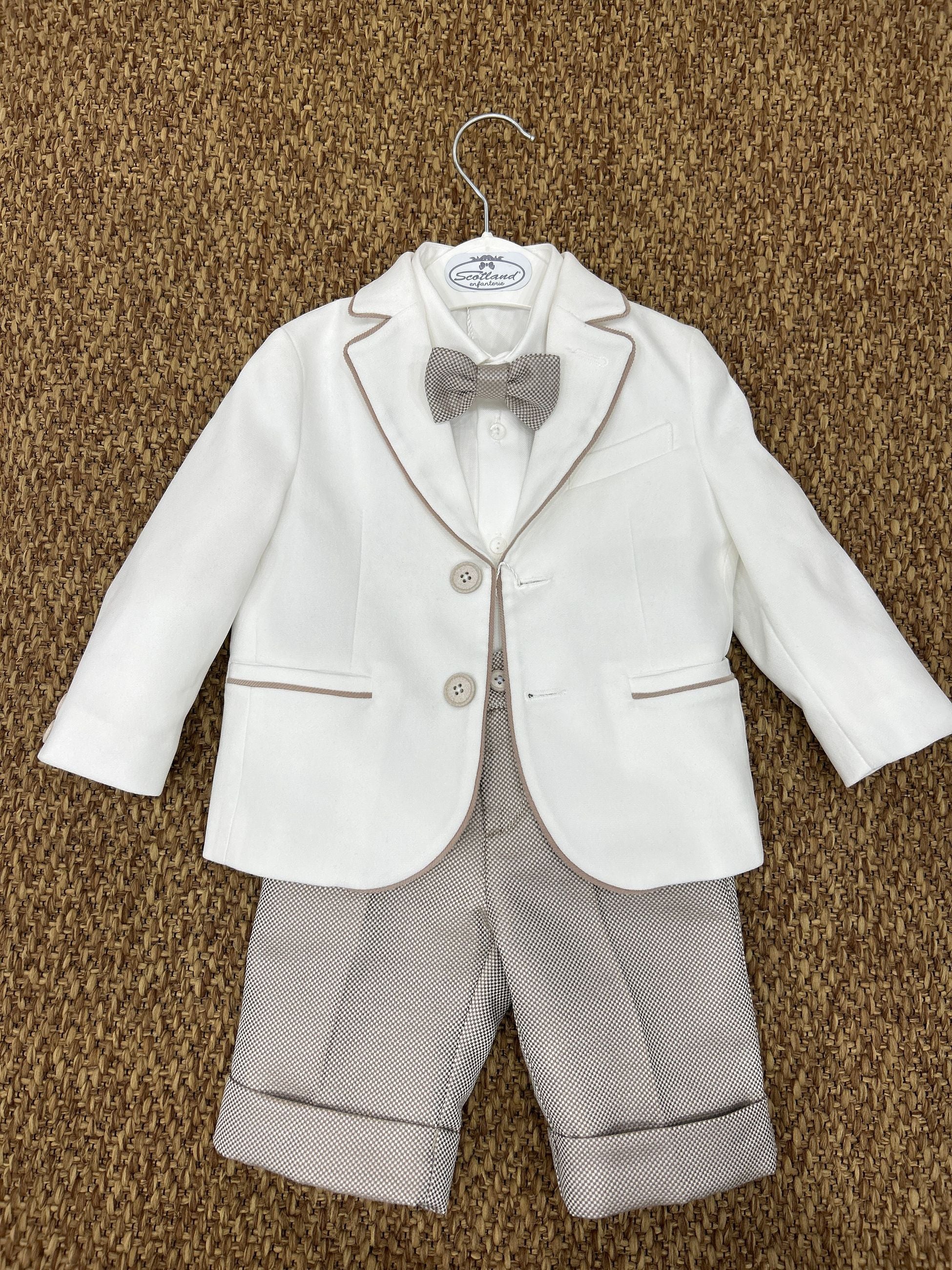 Completo bimbo cerimonia 4pz tortora Modì